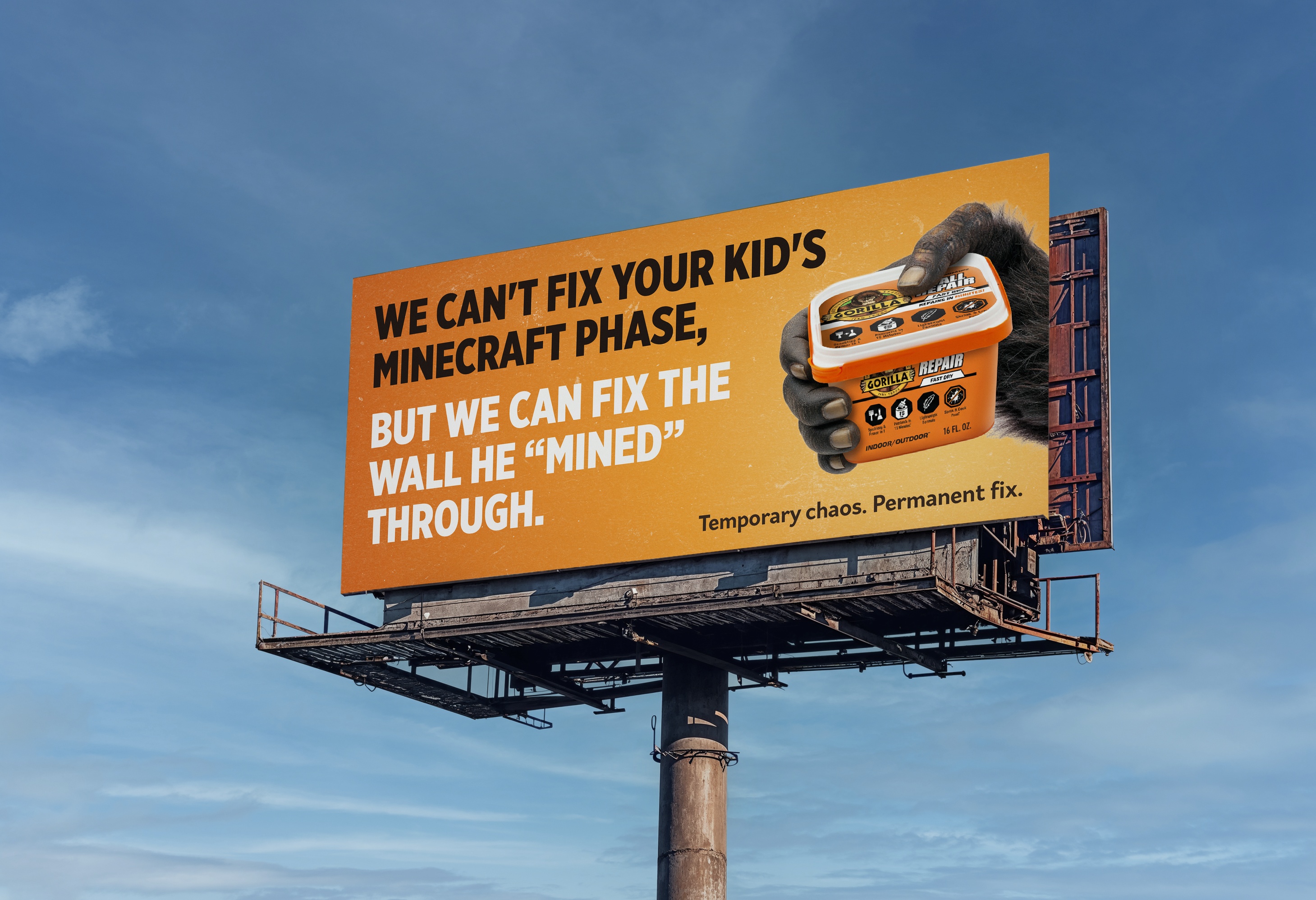 We can't fix your kid's Minecraft phase, but we can fix the wall he mined through.